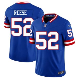 Mens Throwback #52 Royal Arvell Reese New York Replica Jerseys 255135-845