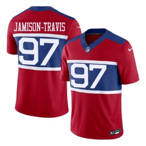 Men New York Football Giants Bobby Jamison-Travis Stitched Red #97 Jerseys 675365-612