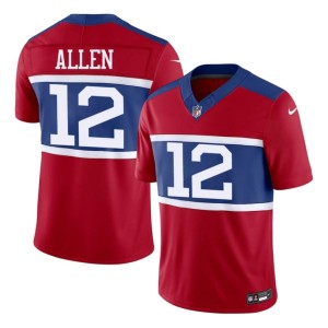 Men's #12 Red Brandon Allen Official Giants Jerseys 574369-828