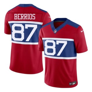 Mens Braxton Berrios Game Red Jints #87 Jersey 352738-534