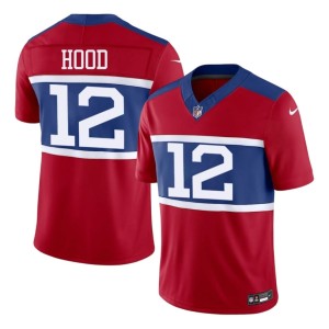 Men's Giants Colton Hood Red #12 Player Jersey 494081-779