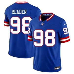 Mens NFL Throwback Jints Royal #98 DJ Reader Jersey 858056-652