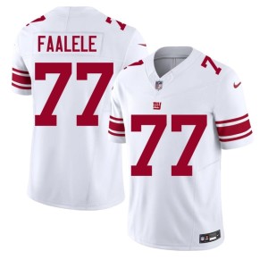 Men's Daniel Faalele #77 New York NIL White Jerseys 829121-989