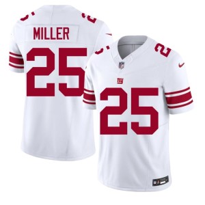 Men's #25 White Dante Miller Replica Big Blue Jersey 500310-682