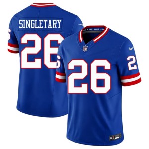 Men's Royal Devin Singletary Throwback #26 NY Giants Replica Jersey 273065-575