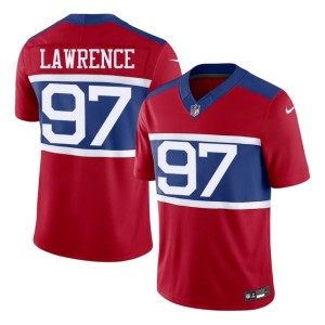 Men's NYG Dexter Lawrence Stitch Red #97 Jersey 199518-973