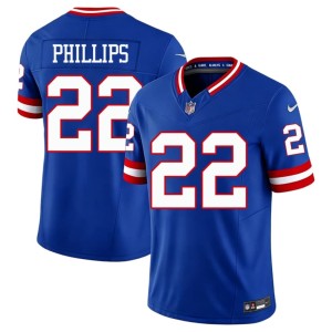 Mens #22 Jints Game Royal Throwback Dru Phillips Jersey 204063-159