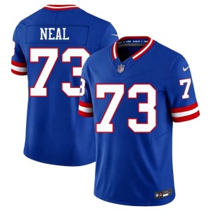 Mens Throwback Replica Jints #73 Evan Neal Royal Jerseys 750720-587