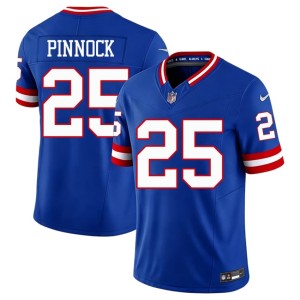 Men's NYG Stitched #25 Royal Throwback Jason Pinnock Jerseys 409631-921