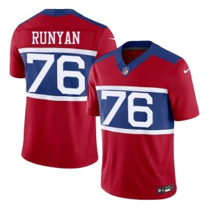 Mens NIL Big Blue Jon Runyan #76 Red Jersey 183971-140