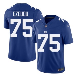 Men New York Giants Joshua Ezeudu #75 Stitch Royal Jerseys 629734-834