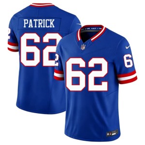 Mens Royal Throwback Lucas Patrick 2026-27 #62 NY Giants Jerseys 659686-181