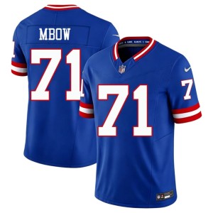Men Giants #71 Player Royal Marcus Mbow Throwback Jerseys 700985-218