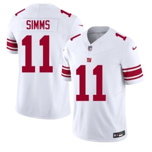 Mens White #11 NIL Phil Simms Big Blue Jerseys 890341-667