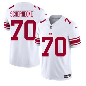 Men's White Ryan Schernecke #70 NFL Big Blue Jersey 705995-755