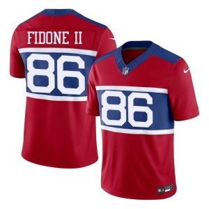 Men's Player NYG #86 Red Thomas Fidone II Jerseys 102601-223