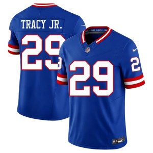 Mens #29 Tyrone Tracy Jr. Royal Jints Player Throwback Jerseys 145320-559