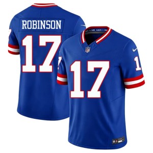 Men Giants Replica Royal Wan'Dale Robinson #17 Throwback Jerseys 432285-237