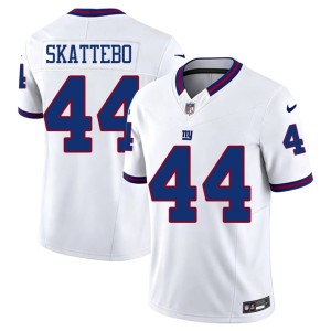 Mens White Cam Skattebo NYG Throwback NFL #44 Jersey 983081-131