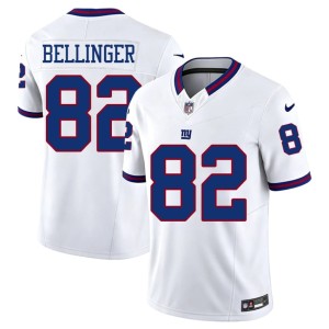 Men's Throwback Replica #82 Daniel Bellinger White New York Giants Jerseys 820275-790