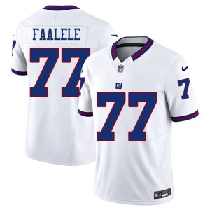Mens White Throwback Daniel Faalele #77 Jints Game Jerseys 906789-142