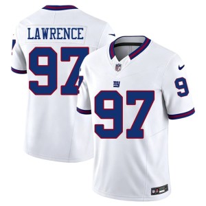 Men's White Limited Throwback Big Blue #97 Dexter Lawrence Jersey 971825-311