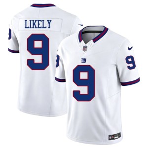 Mens #9 Isaiah Likely White Giants Game Throwback Jersey 614338-828