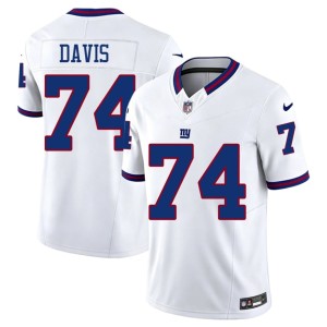 Men's White Jints J.C. Davis Stitched #74 Throwback Jerseys 110676-692
