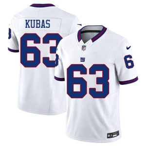 Mens G-Men Replica Throwback #63 Jake Kubas White Jersey 585719-134