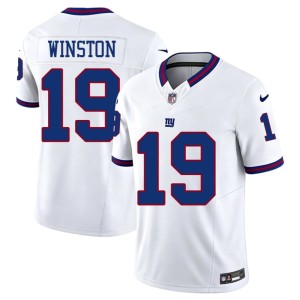 Men's White #19 Throwback NY Jameis Winston 2026-27 Jerseys 320206-525