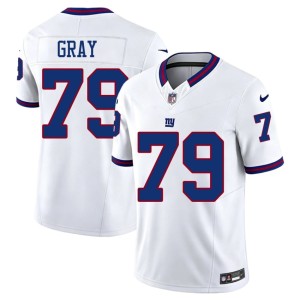 Men's Throwback G-Men White #79 2026 Jarrod Gray Jerseys 238449-999