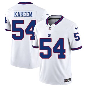 Mens Khalid Kareem Throwback New York Football Giants #54 White 2026 Jerseys 521579-744