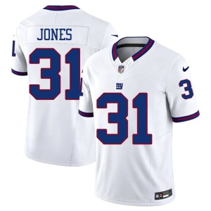 Men Nic Jones #31 Throwback White Official Giants Jersey 303116-616