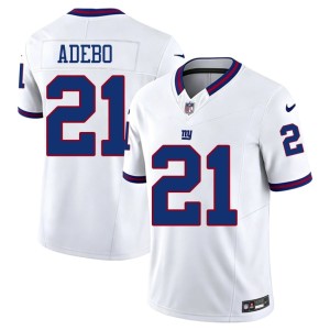 Men Stitched White Throwback #21 NY Giants Paulson Adebo Jerseys 995826-717