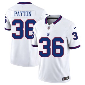 Mens Throwback Official #36 Rico Payton G-Men White Jersey 566662-552