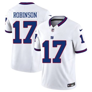 Men's Embroidery Wan'Dale Robinson White Throwback Big Blue #17 Jerseys 558696-619