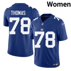 Womens Replica Royal #78 G-Men Andrew Thomas Jerseys 887877-796