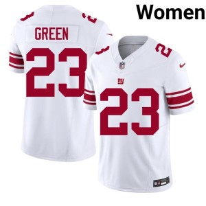 Women's Art Green #23 White New York Giants Embroidery Jersey 265812-851
