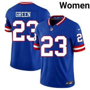 Womens Art Green Royal G-Men NFL #23 Throwback Jersey 840921-817