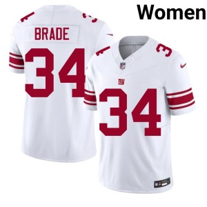 Women Big Blue White 2026-27 Beau Brade #34 Jerseys 587168-422