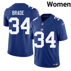 Women's Beau Brade Royal Giants Stitch #34 Jerseys 654066-167