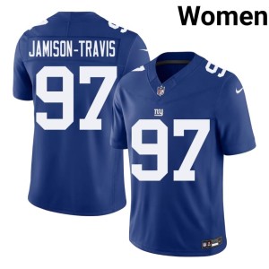 Women's Royal Bobby Jamison-Travis Giants Embroidery #97 Jerseys 957796-121