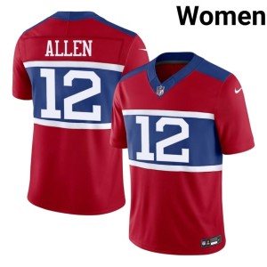 Women Big Blue Brandon Allen Red #12 NIL Jerseys 181309-234