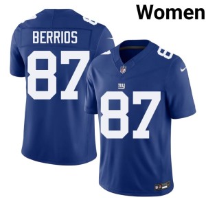 Women #87 Braxton Berrios NFL Big Blue Royal Jerseys 301430-589