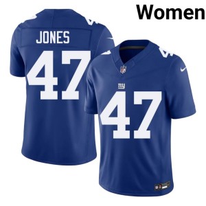 Womens #47 Royal New York Football Giants Game Cam Jones Jerseys 260184-946