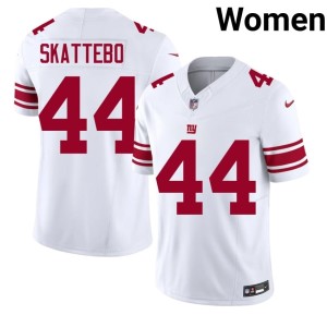 Womens Stitch New York Football Giants Cam Skattebo #44 White Jersey 348202-541