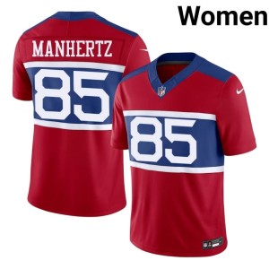 Women's Limited #85 Red NYG Chris Manhertz Jerseys 414208-438