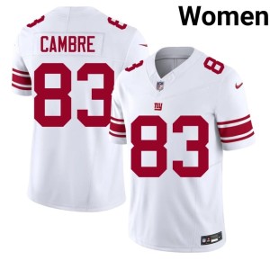 Women's White Stitch Dalen Cambre New York Football Giants #83 Jerseys 609695-125