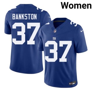 Women's New York Football Giants Royal #37 NIL Damon Bankston Jerseys 744549-991