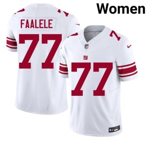Women's Daniel Faalele White Stitched #77 G-Men Jersey 965340-239